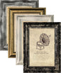 5x7 Picture Frames Set of 4- Rustic Retro Photo Frame with Real Glass Wall Mount and Tabletop Display Family Friends Wedding Gift