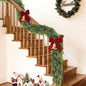 16FT Real Touch Cedar Garland - Artificial Christmas Garland Fake Green Faux Thick and Lush Pine Needles Garlands for Table Fireplace Mantle Holiday Home Indoor Outdoor Decor (1PCS)