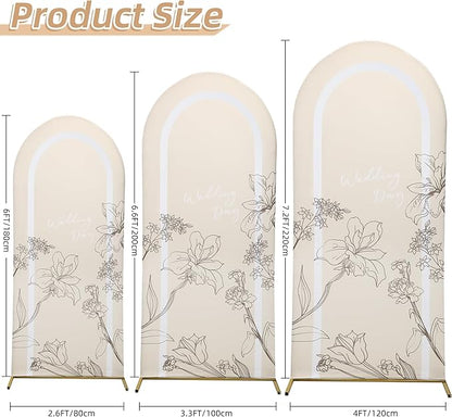 Wedding Arch Cover Spandex Arch Backdrop Cover Stretchy Backdrop for Wedding Birthday Party Decoration Baby Shower