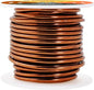 Mandala Crafts 8 Gauge Anodized Aluminum Craft Wire for Jewelry Making - 32 FT Colored Flexible Brown Wire - Bendable for Bonsai Armature Crafting Sculpting