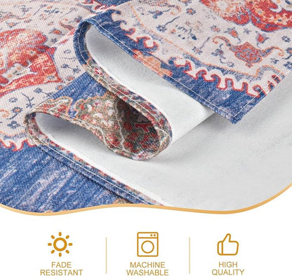 Snycler Table Runner Boho Table Runners Vintage Elegant Farmhouse Table Center Linen Decor for Home Dining Party Entrance (13x48 Inch) Navy Blue