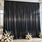 10x10 ft Black Glitter Backdrop Curtain for Parties, Wrinkle Free Satin Photo Backdrop Drapes 2 Panels 5x10FT Shimmer Back Drop Cloth for Wedding Birthday Halloween Photography Background Decor