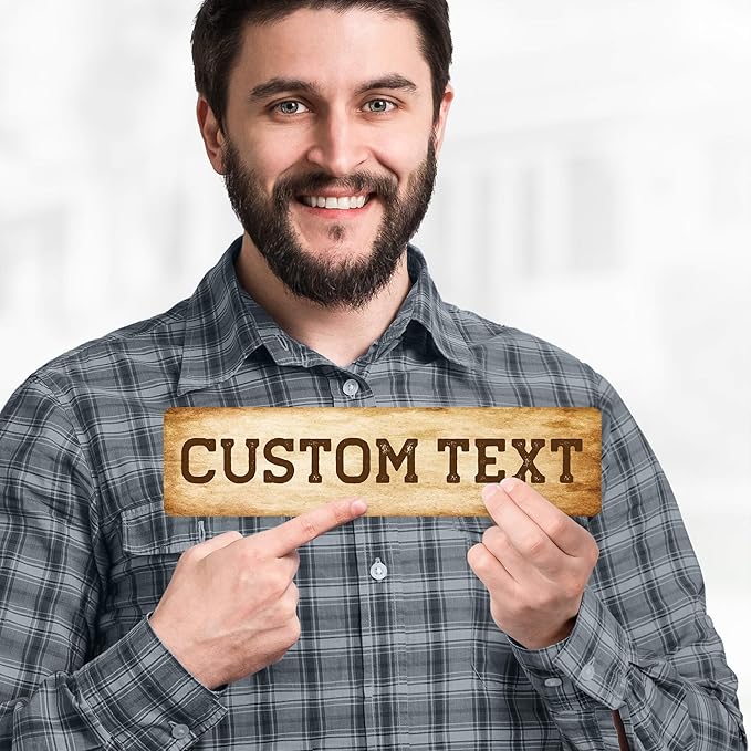 Custom Sign, Custom Street Sign, 11 Font Colors, 13 Font Styles, 4 Hole Options, 22 Sizes, 3x12 Inches, Rust Free DiBound, Fade Resistant, Made in USA by My Sign Center (Vintage)
