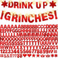 167Pcs DIY Glitter Customizable Banner Kit Custom Banner Happy Birthday DIY Letter Banners Happy New Year Personalized Banners Christmas Baby Shower Birthday Party Decorations Supplies(Shiny Red）