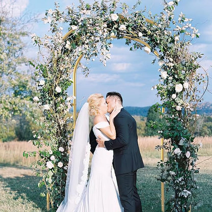 Open Arch Backdrop Stand,Double Arch Frame U Shaped Wedding Arches for Wedding Ceremony Birthday Party Bridal Baby Shower Photo Booth Garden Floral Balloon Arch Decoration