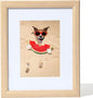 TKYGU12x16 Picture Frame 12"x16"Poster frame for Wall,Natural Oak Wooden Picture Frame 12 By 16 Photo Frame with Real Glass,12 x 16 Art Frame with Mat for 8.5x11,Collage Gallery Perfect for Home Gifts