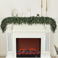 Realistic Christmas Garland for Mantle 16FT Real Touch Thick/Lush Artificial Cedar Garlands Christmas Decorations Indoor Christmas Garland for Stairs Railing Outdoor Table Holiday Decor Greenery