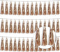3P Metallic Fringe Tassel Banner Garland Foil Tinsel Streamer Wall Hanging Curtain Backdrop Banner for Parade Floats, Graduation Decorations, Wedding Party Decoration(Champagne Gold)