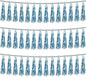3P Light Blue Foil Fringe Metallic Tassel Streamers Banner Tassel Garland for Parade Floats, Bachelorette, Wedding, Birthday, Halloween, Christmas, Bridal/Baby Shower Party Decorations