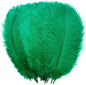 YAKRUNA 30PCS Green Ostrich Feathers Bulk 12-14 Inches for Centerpieces for Wedding Birthday Gatsby Party, Decorative Plumes for Vase & Table & Christmas Tree Decor (30-35cm, Green)