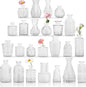 Set of 24 Glass Bud Vase Set, Small Vintage Clear Flower Vase Centerpieces for Table Bulk Cute Rustic Style Mini Vase for Home Decor Wedding Baby Shower Birthday Party