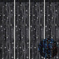Picoway 4 Pack Foil Fringe Tinsel Backdrop Curtains, Birthday Engagement Bachelorette Party Decorations, Photo Booth Props Door Streamers Curtain (Black)