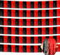 6 Pack 10 Feet Black Red Foil Fringe Garland Metallic Tinsel Streamers Banner Wall Hanging Curtain Backdrop for Parade Floats, Birthday, Graduate, Mother's Day, Wedding Party Decoration