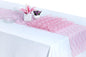 MDS Pack of 12 Wedding 12 x 108 inches Satin Table Runner for Wedding, Decorations for Birthday Parties, Banquets, Graduations, Engagements, Runners fit Rectangle, Round Table- Blush Pink