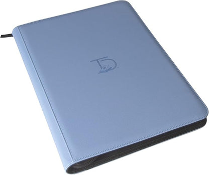 TopDeck 1000 Card Binder - TCG Portfolio - 16 Pocket Card Binder - Ringless Binder Compatible with Pokemon Cards, Yu-Gi-Oh, Magic the Gathering, and More - Side Load Sleeves - Cards Album (Blue)
