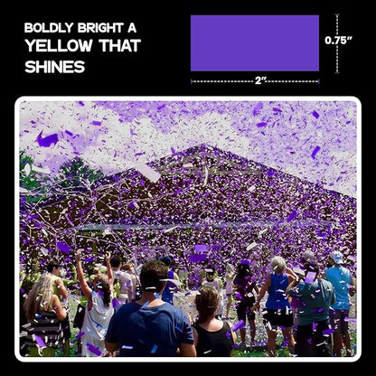Ultimate Confetti, Purple Biodegradable Confetti - Rectangular Fluttering Tissue Paper Confetti for Cannon and Launcher use – Best for Gender Reveal, Wedding, Parties, and Live Events - 1 lb, 16 oz