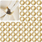 Lallisa Gold Napkin Rings Metal Napkin Ring Holders for Cloth Table Decorations for Wedding Anniversary Birthday Dinners Party of Table Setting(24 Pcs,Classic)