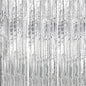 3 Pack Foil Fringe Backdrop - Silver Shiny Tinsel Curtains for Party Decoration/Photo Booth Props - 3.3x8.2 FT Metallic Foil Backdrop for Birthday, Wedding, Graduation, Christmas.