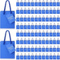 Sherr 100 Pack Mini Gift Bags Bulk, 4 x 2.75 x 4.5 Inches Paper Bags with Tags, Extra Small Paper Gift Boxes with Handles for Birthday, Party Favors, Weddings, Small Business(Blue)