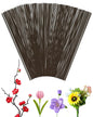 100 PCS FIVEIZERO 26 Gauge Beown Floral Wire Stems for Artificial Flower Making,Florist Wire,Flower Wires for Crafts,Alambre para Flores for Wreaths, Flower Arrangements and DIY Projects