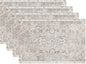 Snycler Table Runner Boho Table Runners Vintage Elegant Farmhouse Table Center Linen Decor for Home Dining Party Entrance (12x18 Inch ,Set of 4) Gray