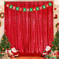 Red Backdrop Curtain for Wedding Parties: 4.8x8FT Chrstmas Curtains Backdrop Drapes for Graduation Birthday Photography Home Decoration