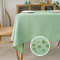 NLMUVW Light Green Linen Tablecloth Rectangle, Sage Table Cloth Farmhouse Textured Table Cover for Kitchen Dining Coffee, 54 X 78 Inch
