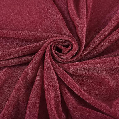 gogoparti Wedding Arch Draping Fabric Burgundy Arch Drapes Sheer Backdrop Curtain for Ceremony Parties Photo Booths Weddings Decor 19Ft Length x 28" Width 1 Panel