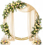 Wedding Arch Draping Fabric 29" x 19Ft Sheer Drapes for Backdrop Wedding Ceremony Reception Ceiling Decor Curtain Baby Bridal Shower Decoration (Champagne, 1 Panel)