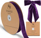 Purple Velvet Ribbon 1'' 25 Yards for Christmas Tree, Gift Wrapping, Flower Bouquet, Wreath Decorations, Bow Making