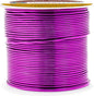 Mandala Crafts 18 Gauge Anodized Aluminum Craft Wire for Jewelry Making - 100 FT Colored Flexible Magenta Wire - Bendable for Bonsai Armature Crafting Sculpting