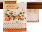 Maison d' Hermine Table Runner 100% Cotton Single Layer Table Runners 108 inches Long for Thanksgiving Christmas Decorations Home Kitchen Dining Wedding (Pumpkin Garden - Cloudy Cream, 14.5" x 108")
