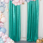 ShinyBeauty Sparkle Backdrop Curtain Teal 2 Panels Set Sequin Photo Backdrop Christmas Green 2FTx8FT Sequin Backdrop Curtain Pack of 2 Christmas Photo Backdrop-1220S