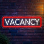 Vacancy Neon Sign, Neon Sign For Business Hotel Hostel Sign Room Vacancy Sign Wall Decor Artled Bar Sign Backdrop Lights Led Business Signs Creative Neon Lights Signs Usb Powered