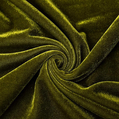 Velvet Tablecloth Luxurious Solid Rectangle Table Cloth,Oblong Retro Farmhouse Ruffle Tablecloths Washable Table Cover for Party Olive Green,52x70 Inches