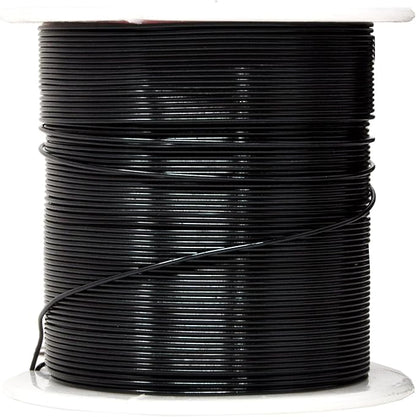 Mandala Crafts 22 Gauge Anodized Aluminum Craft Wire for Jewelry Making - 450 FT Colored Flexible Silver Copper True Blue Black Red Kelly Green Wire - Bendable for Bonsai Armature Crafting Sculpting