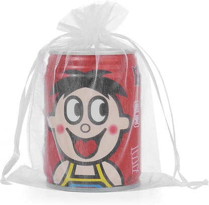 Wudygirl 100pcs 5X7 Inches White Organza Bags Christmas Drawstring Pouches Party Wedding Favor Bags Goodie bags(White 5x7)
