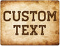 Custom Sign, Custom Street Sign, 11 Font Colors, 13 Font Styles, 4 Hole Options, 22 Sizes, 18x24 Inches, Rust Free DiBound, Fade Resistant, Made in USA by My Sign Center (Vintage)