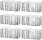 6 Pack 29x108 Inch Metallic Foil Fringe Tinsel Table Skirts Banner for Rectangle Tables Streamer Garland Curtains Backdrop for Wedding, Birthday, Parade Floats, Christmas Party Decoration(Silver)