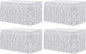 4 Pack 29.5x108 Inch Metallic Foil Fringe Tinsel Table Skirts, Streamer Garland Curtains Backdrop for Rectangle Tables Wedding Birthday Parade Floats Christmas Party Decoration(Silver)