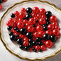 200 Pcs Vase Filler Beads Black and Red Pearl Beads for Vase No Hole Pearls for Centerpieces Vases Home Table Party Decor Wedding DIY 8/14/20mm