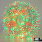 YEGUO 165ft 500 LED Red and Green Christmas Lights Outdoor Waterproof, Clear Wire String Lights Indoor Plug in, 8 Modes Clear Wire Twinkle Tree Light for Xmas Party Garden