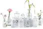 Vintage Small Vases for Flowers Set of 10, Mini Bud Vases for Flowers,Clear Small Vases in Bulk for Centerpieces Decorations,Wedding Party Home Coffee Table Flower Decor (Clear)