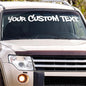 Custom Windshield Decal - Custom Decals for Cars, Truck, Window Lettering - UV Resistant Window Decals for Vehicles - Custom Car Decal Text Banner - Custom Windshield Sticker, Car Truck, SUV