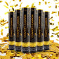 6 Pack Gold Confetti Poppers, 12 Inch Confetti Cannon Party Poppers Shooters for Birthday, Wedding, Graduation, Anniversary, Parties, Christmas, New Year's Eve