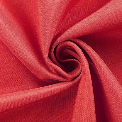 Efavormart Round Tablecloth, 108 Inch Stain & Wrinkle Resistant Washable Table Cloth, Decorative Polyester Fabric Table Cover for Banquet, Wedding, Dining- Red