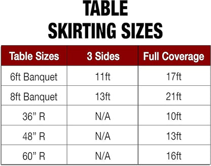 Ultimate Textile Pleat Polyester Fabric Table Skirt - Machine Washable Flame Resistant with Clips for Events, Weddings & Trade Shows, Cut & Sewn in Paterson, NJ - Ivory, 21' Box Pleat