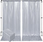Outpain Thick 30 ft x 10 ft Silver Sequin Backdrop Curtain for Parties, Wrinkle Free Glitter Photo Backdrop Drapes 6 Panels 5x10ft Silver Back Drop Cloth for Wedding Christmas Photography Background