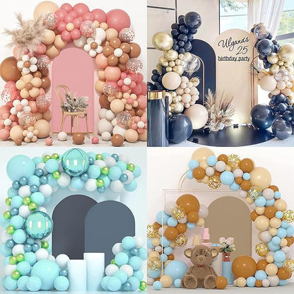 Wedding Arch Covers Arch Backdrop Cover Arch Stand Covers 7.2FT 6.6FT 6FT Set of 3 Arch Cover Spandex Fabric Stretchy Backdrop for Wedding Birthday Party Decoration Baby Shower (Lilac)