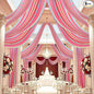 DUOBAO Rainbow Chiffon Wedding Ceiling 10FT Length Photo Background Curtain Decorations with Rod Pocket for Banquet Room Weddings Ceremony Graduation Prom, W 5' x L 10'-6 Panels Bright Rainbow